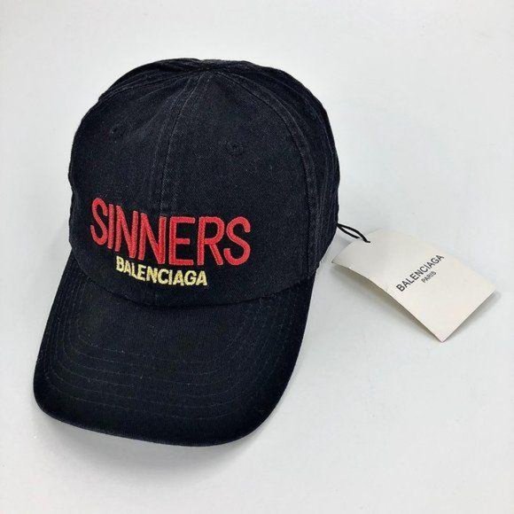 sinners balenciaga cap